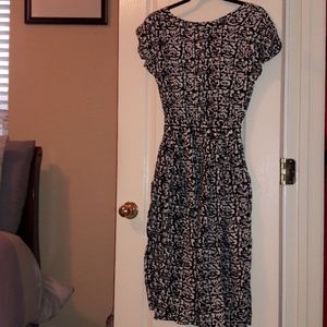 Black & White Designed Maxi Dress